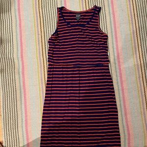 Gap maternity nursing dress. Navy red stripe. Extremely comfortable.